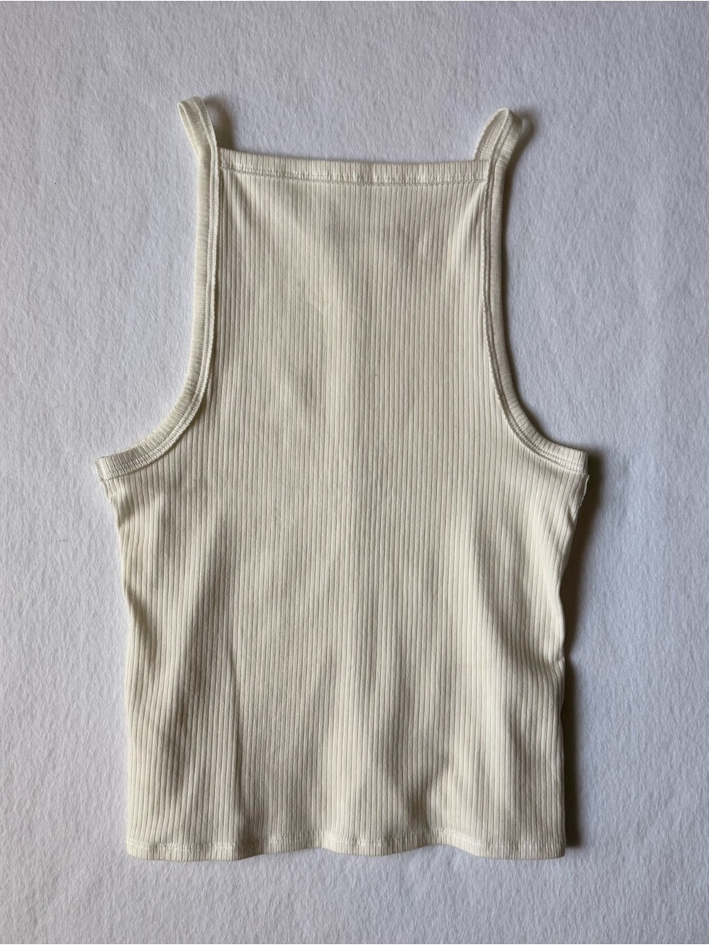 We The Free Mia Tank | Free People | Ribbed High Neck | White | M - Picture 7 of 7